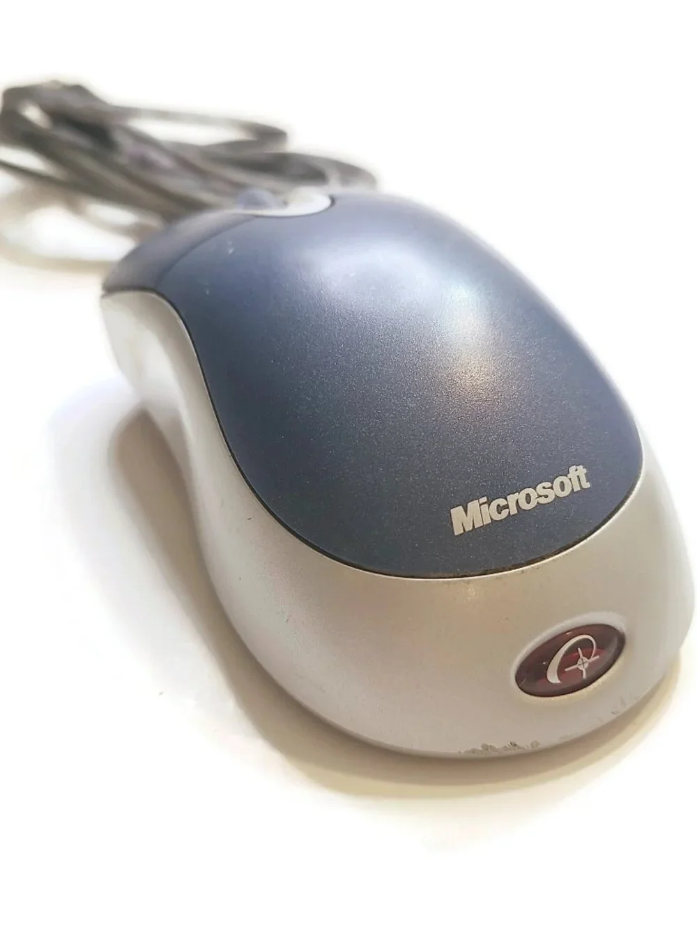 Microsoft Optical USB Mouse Blue PS/2 Compatible Model X08-72983 Tested WORKS